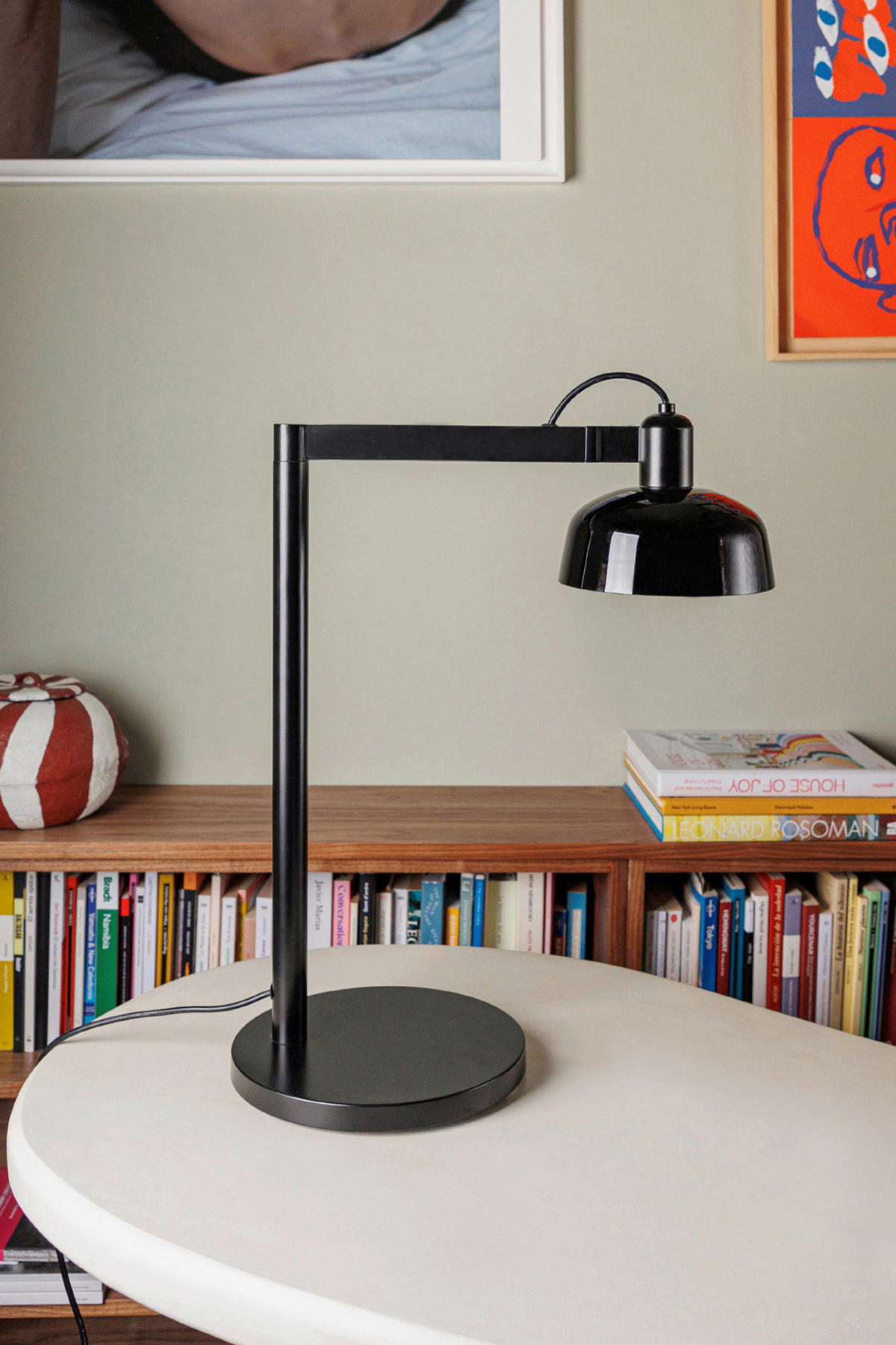 TISCHLEUCHTE 25/45.4/57.5 cm   - Schwarz, Design, Glas/Metall (25/45.4/57.5cm)