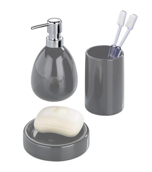 TVÅLPUMP keramik  - grå, Basics, keramik (9,5/16/9cm)