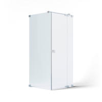 DUSCHKABINE 100/200/100 cm  in Silberfarben  - Silberfarben, MODERN, Glas/Metall (100/200/100cm) - Schöner Wohnen