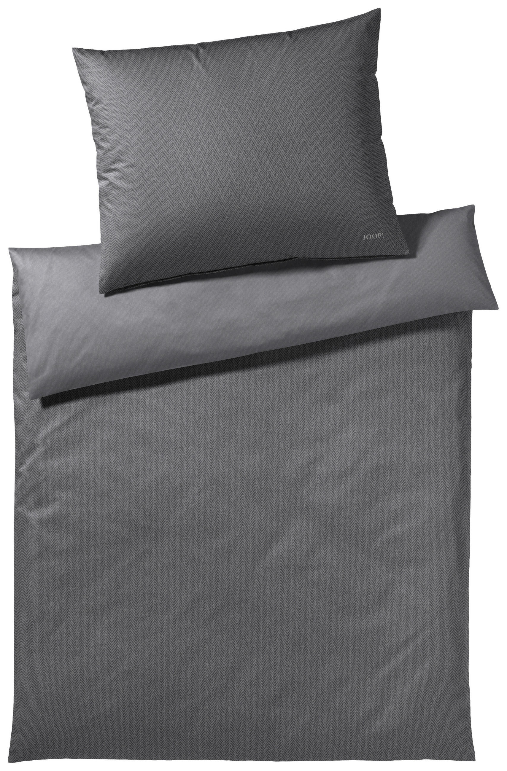 OBOUSTRANNÉ POVLEČENÍ, makosatén, antracitová, 140/200 cm - antracitová, Basics, textil (140/200cm) - Elegante