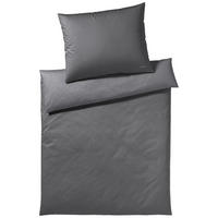 OBOUSTRANNÉ POVLEČENÍ, makosatén, antracitová, 140/200 cm - antracitová, Basics, textil (140/200cm) - Elegante
