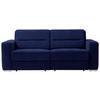 SCHLAFSOFA in Dunkelblau  - Dunkelblau, KONVENTIONELL, Textil/Metall (202/86/92cm) - Sedda