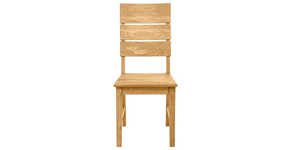 STUHL Wildeiche Wildeiche massiv - Wildeiche, Natur, Holz (43/97,5/52cm) - Carryhome