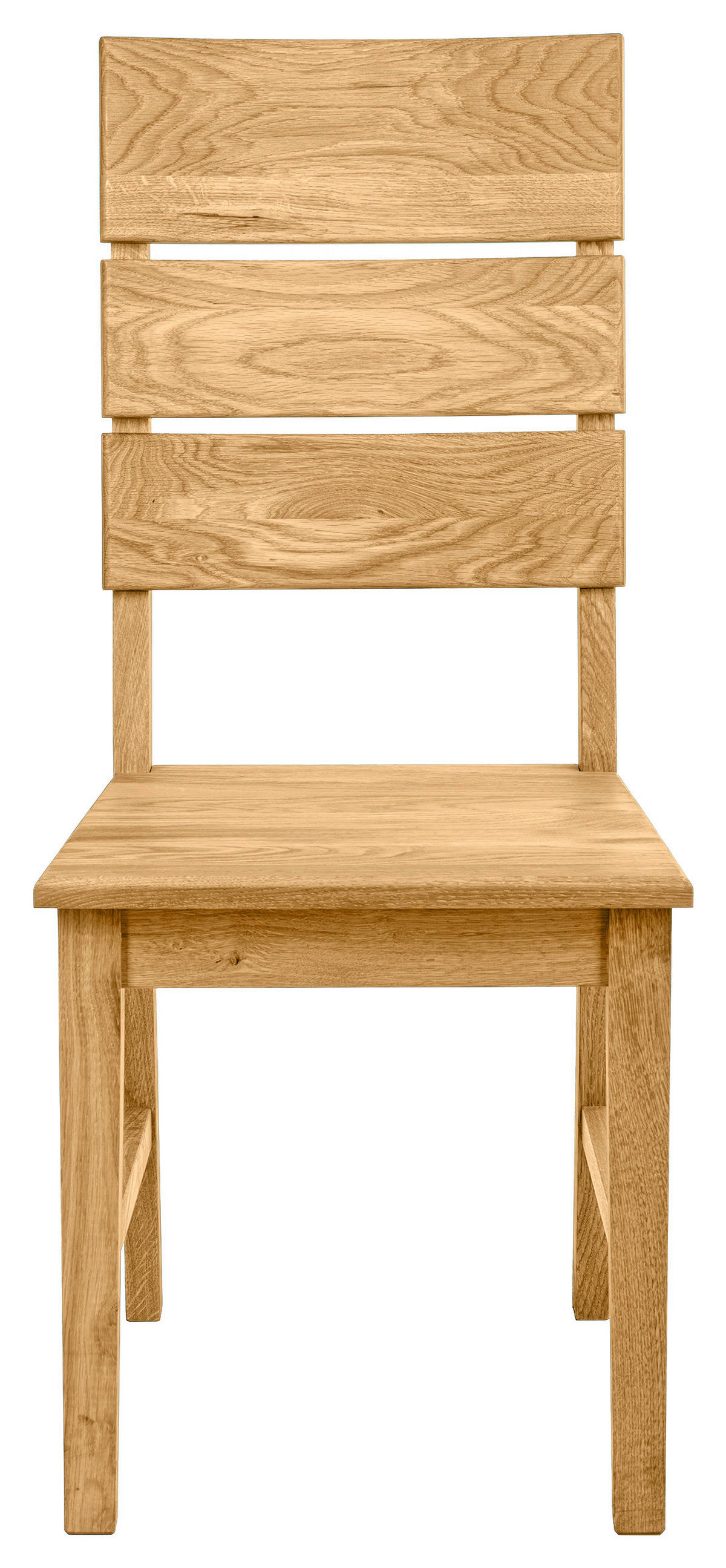 STUHL Wildeiche Wildeiche massiv  - Wildeiche, Natur, Holz (43/97,5/52cm) - Carryhome
