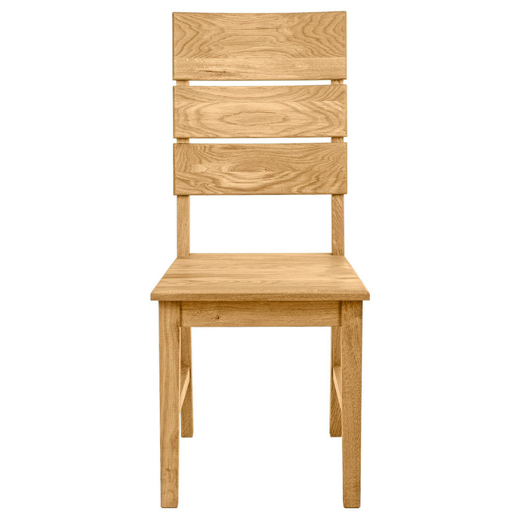 Thumbnail - Carryhome Stuhl, Wildeiche, Holz, Wildeiche, massiv, eckig, 43x97.5x52 cm, Esszimmer, Stühle, Esszimmerstühle, Vierfußst...