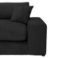 BIGSOFA Struktur, Bouclé Anthrazit  - Greige/Anthrazit, MODERN, Kunststoff/Textil (240/76/125cm) - Landscape