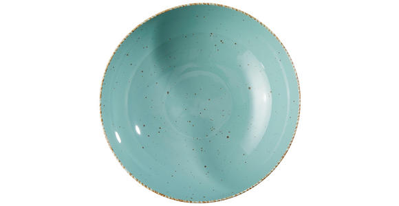 SALATSCHÜSSEL Urban Life 23 cm - Türkis, LIFESTYLE, Keramik (23cm) - Landscape