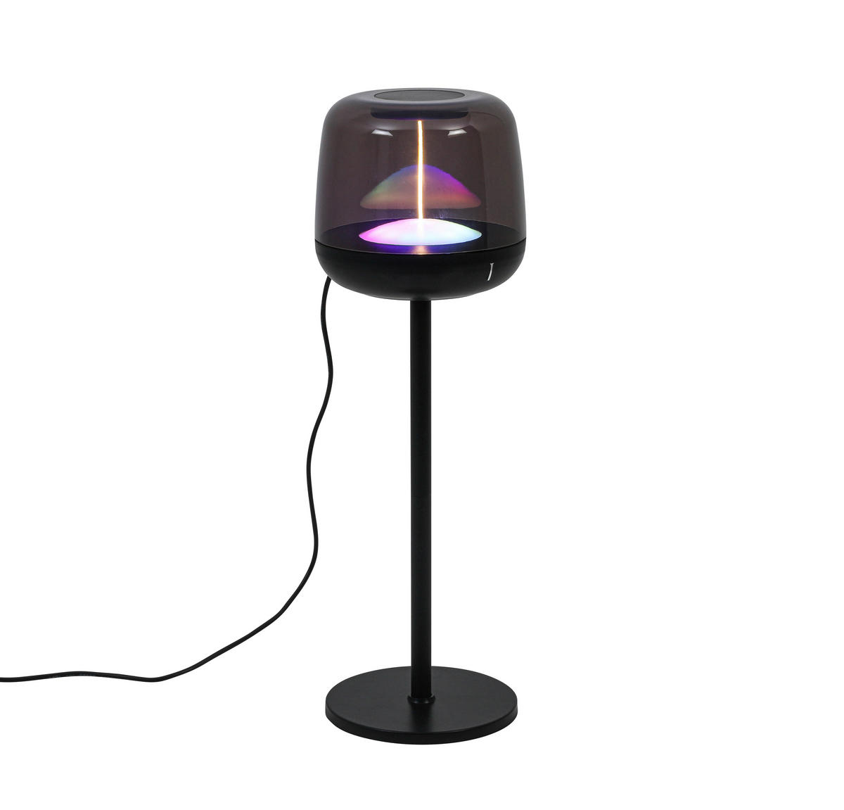 NAMIZNA SVETILKA ZA POLNJENJE        11,5/36,7 cm       - črna/prosojno, Trend, kovina/umetna masa (11,5/36,7cm) - Novel