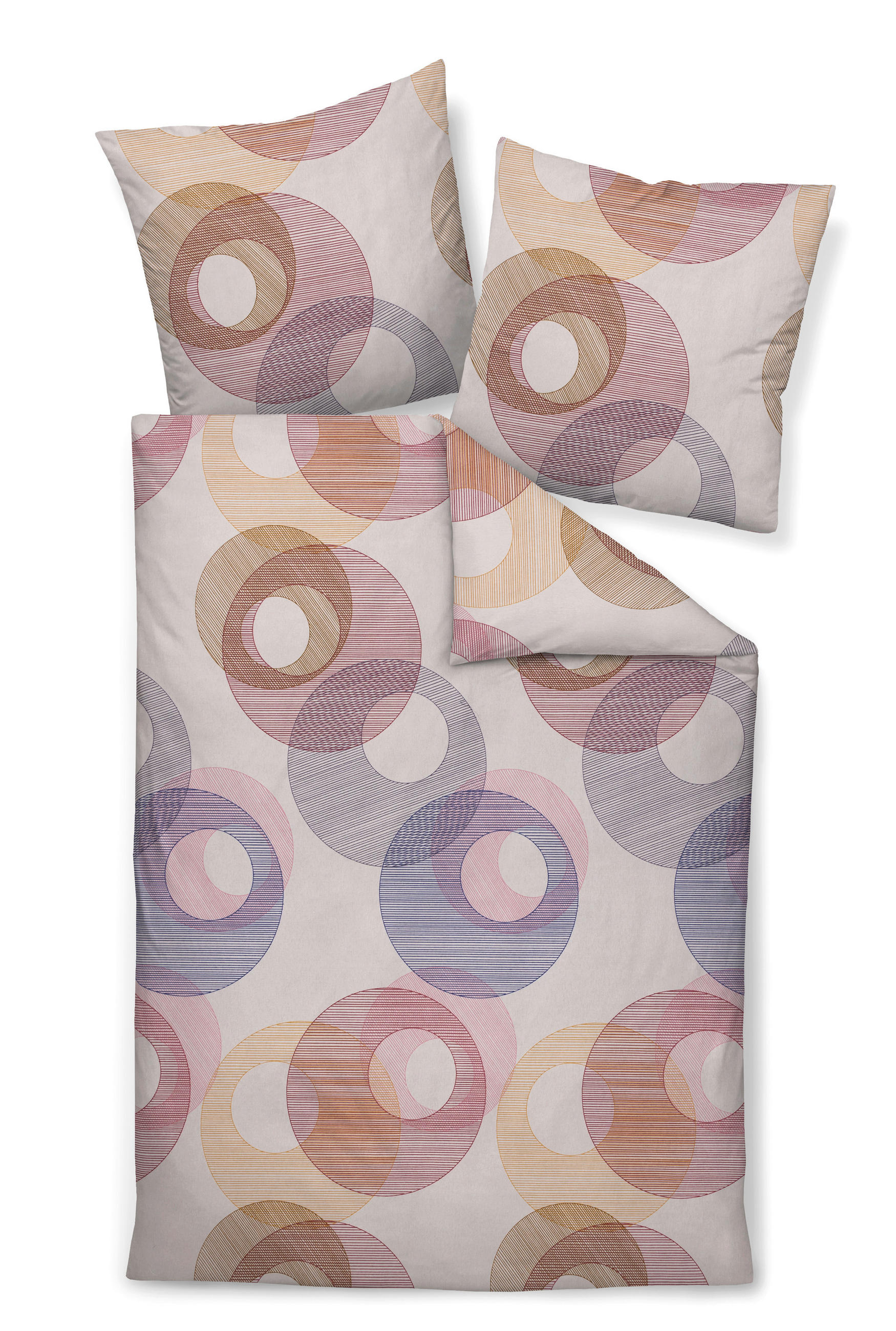 POSTELJNINA 135/200 cm bombažni flanel barve gozdnih sadežev  - barve gozdnih sadežev, Konvencionalno, tekstil (135/200cm) - Janine