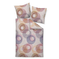BETTWÄSCHE 2-teilig Biber 135/200 cm  - Beere, Design, Textil (135/200cm) - Janine