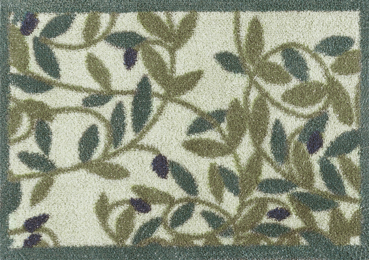 Covoraș De Intrare 40/60 cm  - verde, Design, plastic/textil (40/60cm) - wash+dry