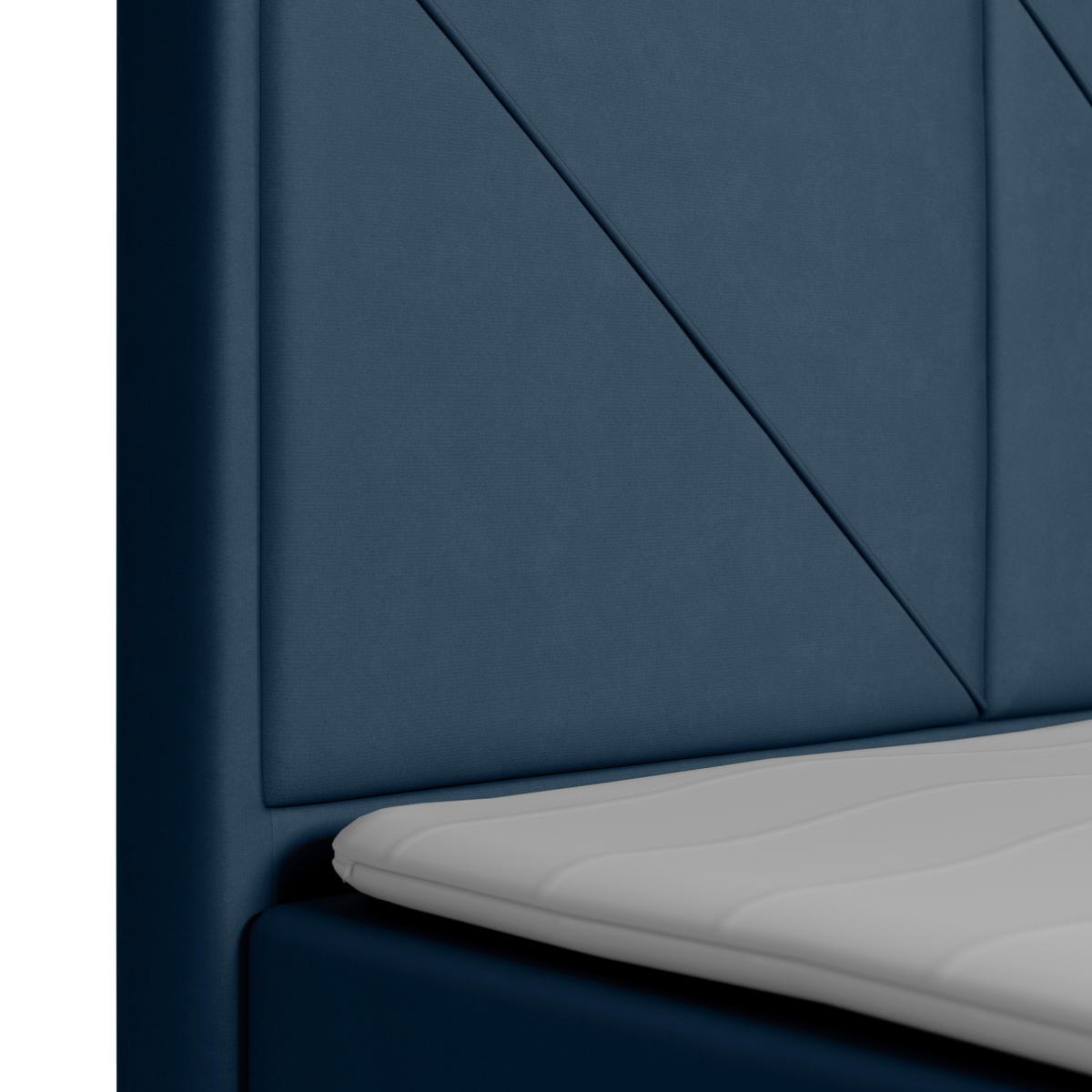 BOXSPRINGBETT 180/200 cm  in Blau  - Blau/Schwarz, MODERN, Holz/Kunststoff (180/200cm) - MID.YOU
