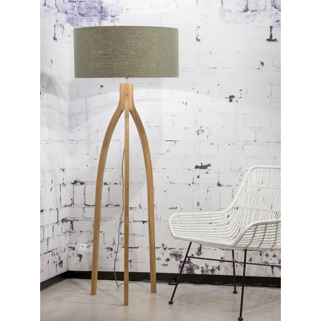 Thumbnail - Good & Mojo Stehleuchte Good&Mojo, Natur, Textil, Bambus, 160 cm, LED-Leuchtmittel austauschbar, Lampen & Leuchten, Inne...