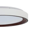 DECKENLEUCHTE 40/7 cm  - Walnussfarben/Schwarz, Trend, Kunststoff/Metall (40/7cm) - Novel