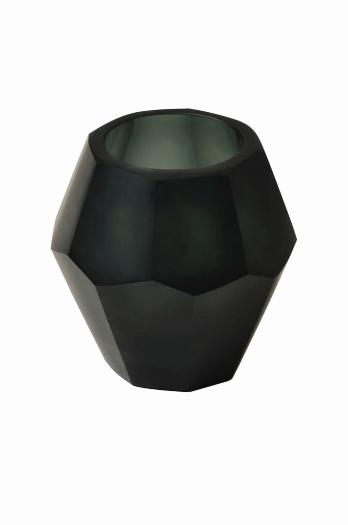 LJUSLYKTA - mörkgrå, Basics, glas (10/10cm)