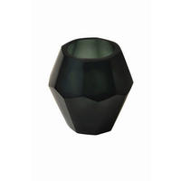 LJUSLYKTA - mörkgrå, Basics, glas (10/10cm)