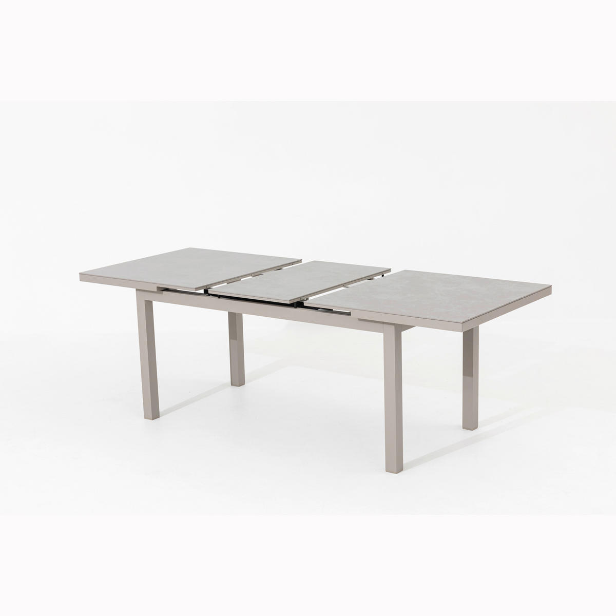 GARTENTISCH 167/90/77 cm Metall, Stein rechteckig  - Naturfarben, MODERN, Stein/Metall (167/90/77cm) - Gardenson