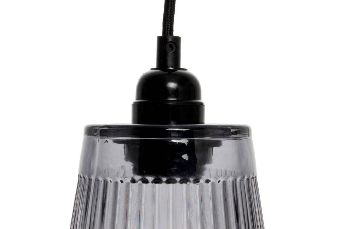 HÄNGELEUCHTE  14,5/25/14,5 cm   - Grau, Trend, Glas (14,5/25/14,5cm) - Kayoom