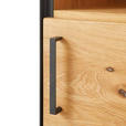 AKTENSCHRANK 55/197/40 cm  - Eichefarben/Anthrazit, Natur, Holz/Holzwerkstoff (55/197/40cm) - Linea Natura