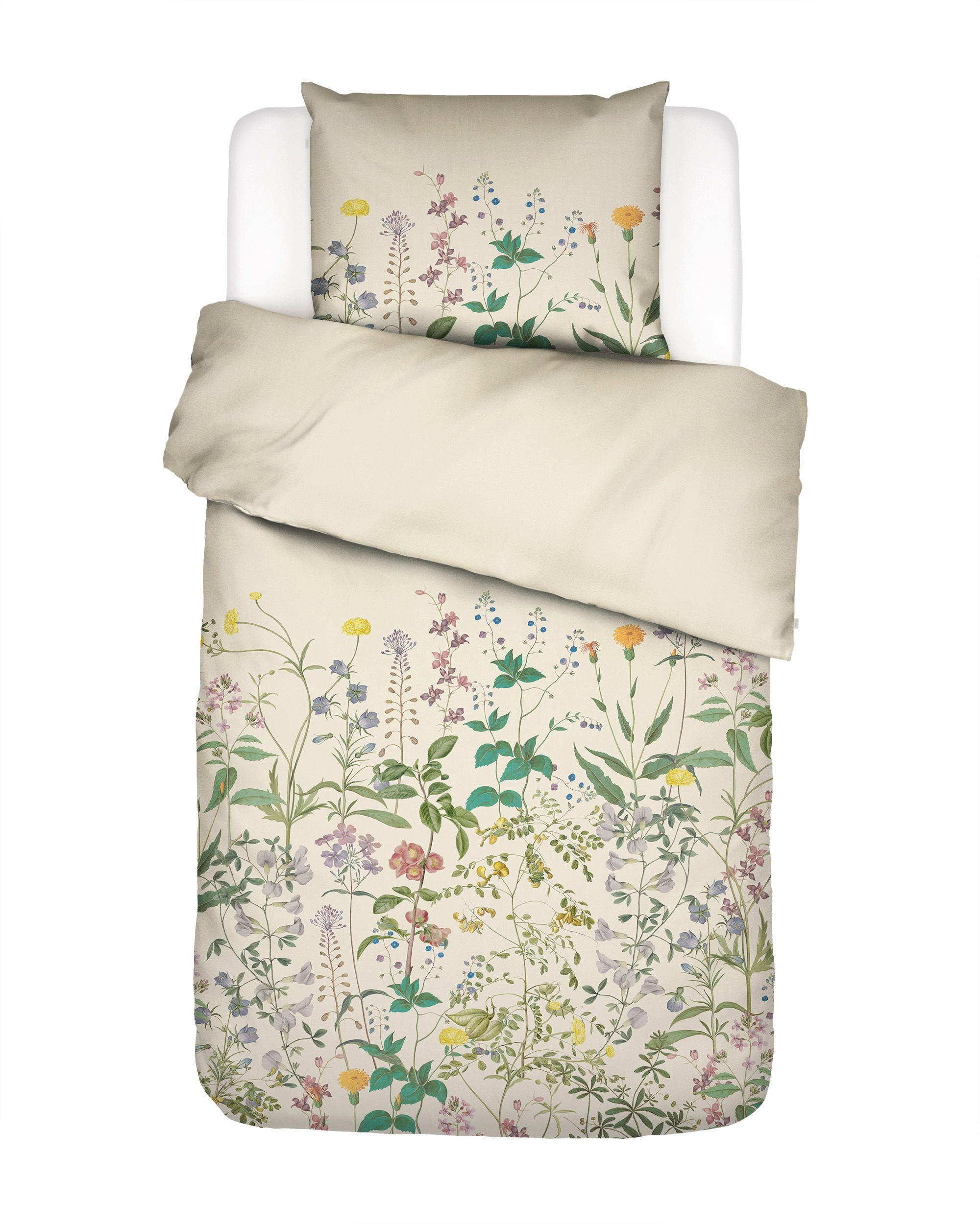 POVLAK NA PŘIKRÝVKU, satén, krémová, 140/200 cm - krémová, Basics, textil (140/200cm) - Essenza