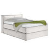 BOXSPRINGBETT 140/200 cm  in Creme  - Creme/Schwarz, Design, Textil (140/200cm) - home24