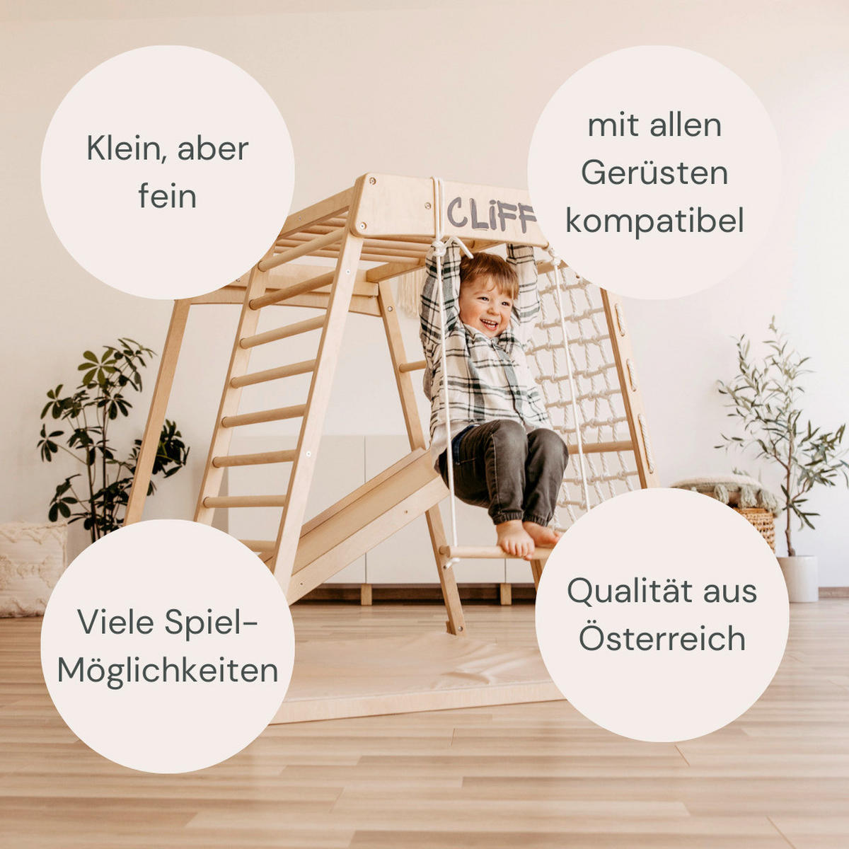 TRAPEZ - Birkefarben, Basics, Holz (33cm) - CLIFF