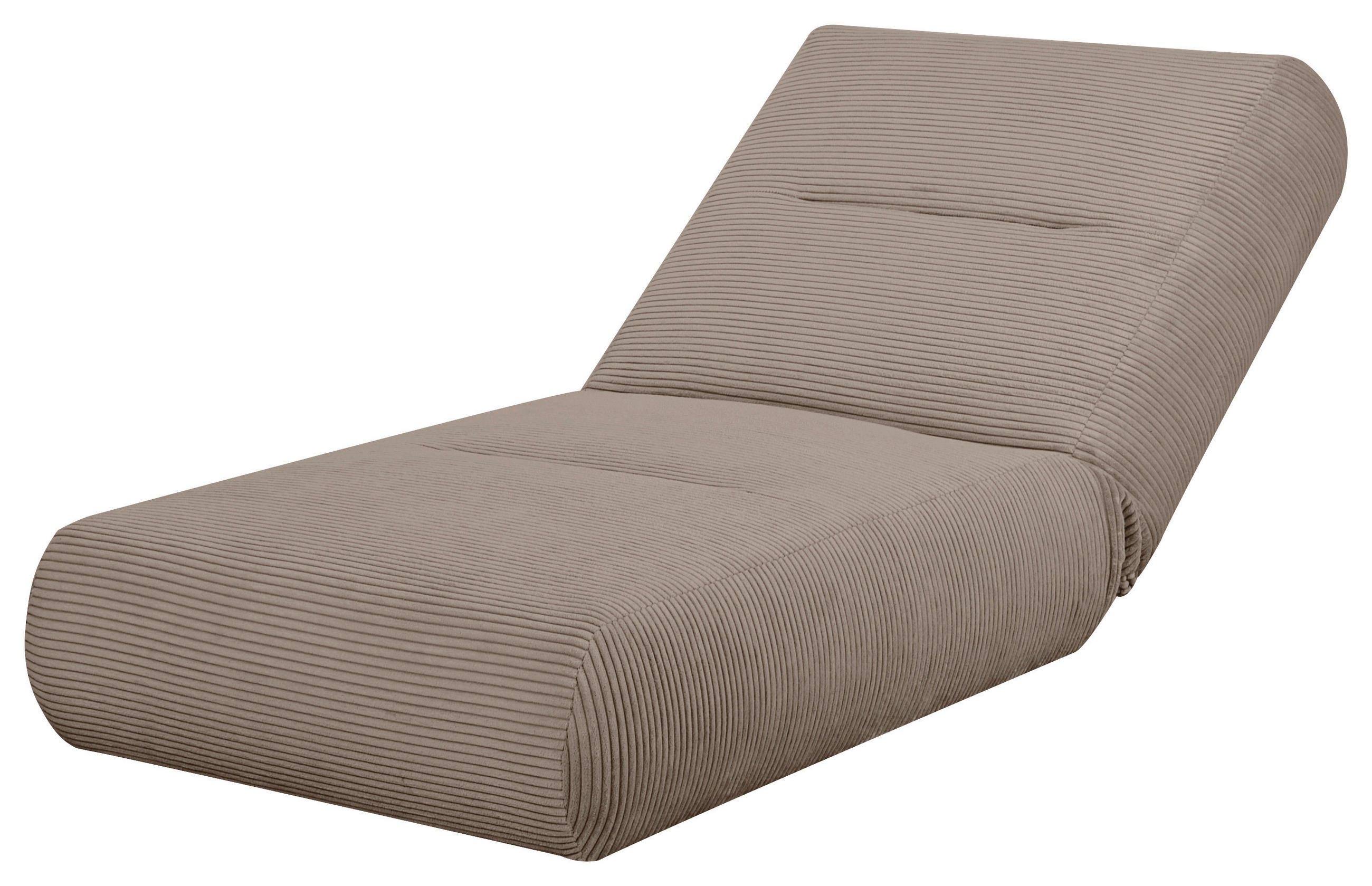 SCHLAFSESSEL LUNA in Cord Braun  - Braun, Design, Textil (81/88/160cm) - Livetastic