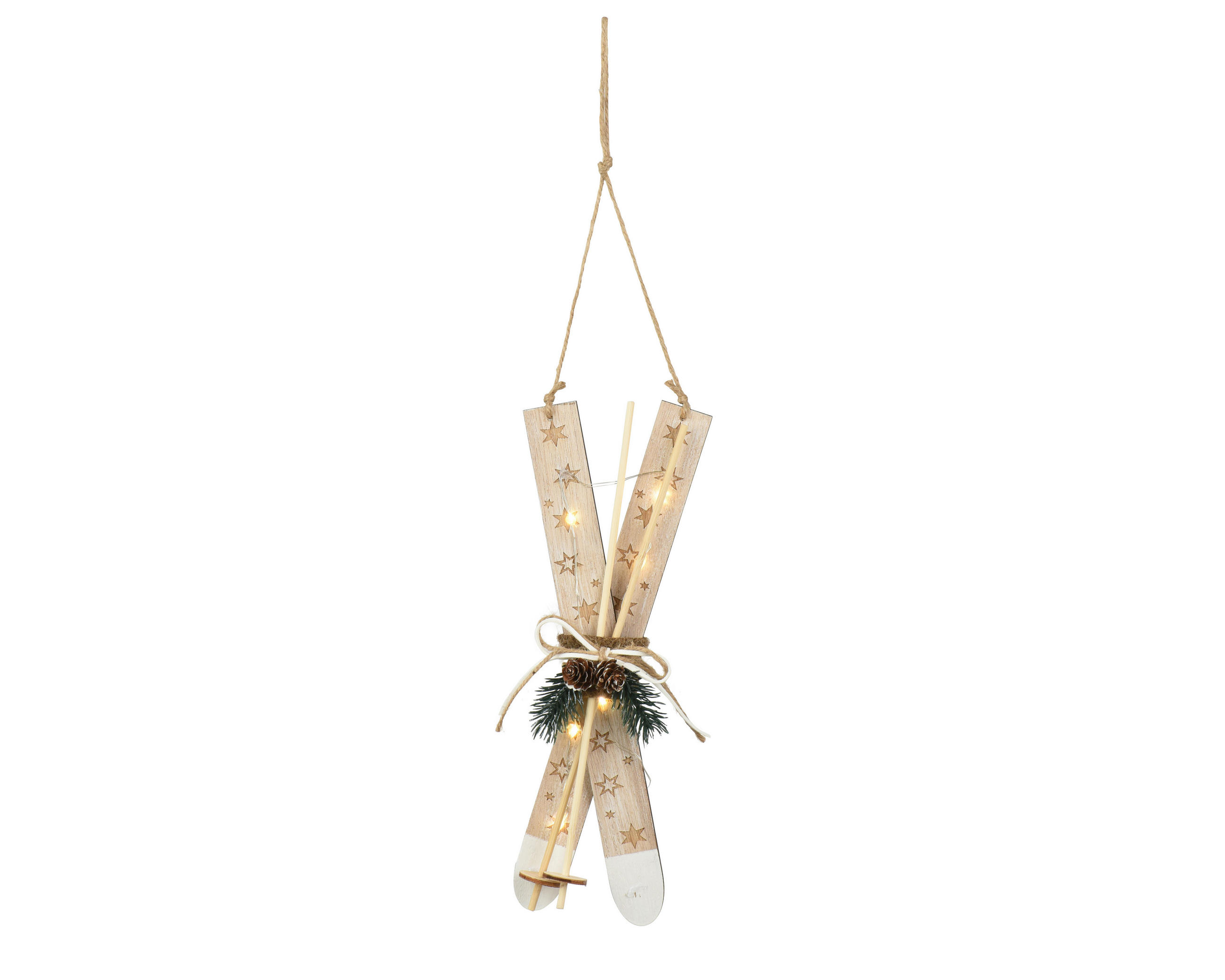 DEKOHÄNGER  - Schwarz/Naturfarben, LIFESTYLE, Holzwerkstoff (37.5/14.5/4.5cm)