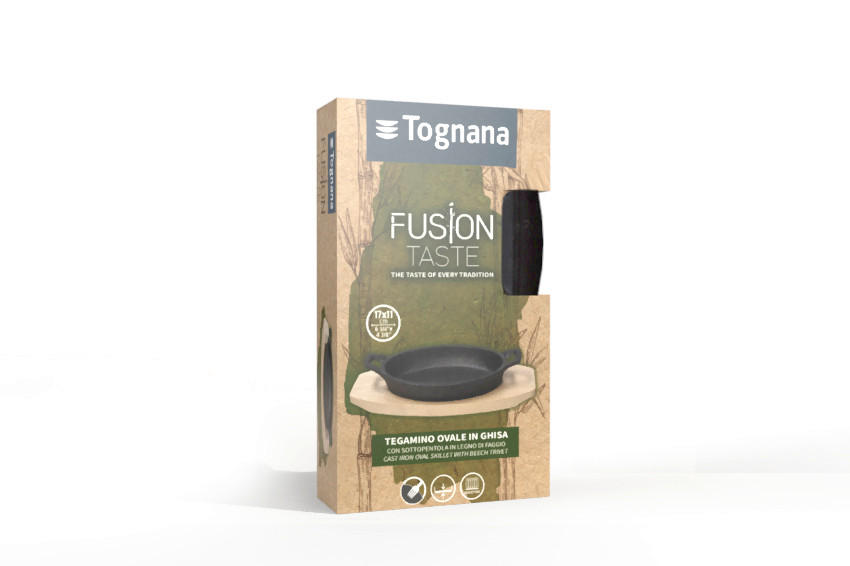 MINI TAVA      17/11 cm    Fusion Taste  - crna, Basics, drvo/metal (17/11cm) - Tognana
