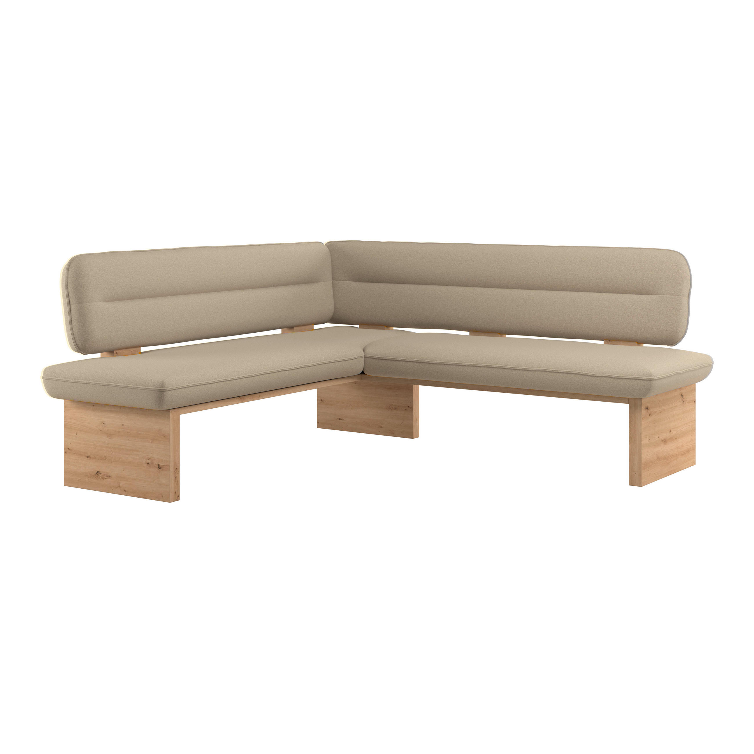 P & B Eckbank Beige 212x170 cm