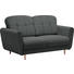 ZWEISITZER-SOFA Anthrazit - Anthrazit, Design, Holz/Textil (154/90/93cm) - Hom`in ZWEISITZER-SOFA Anthrazit - Anthrazit, Design, Holz/Textil (154/90/93cm) - Hom`in