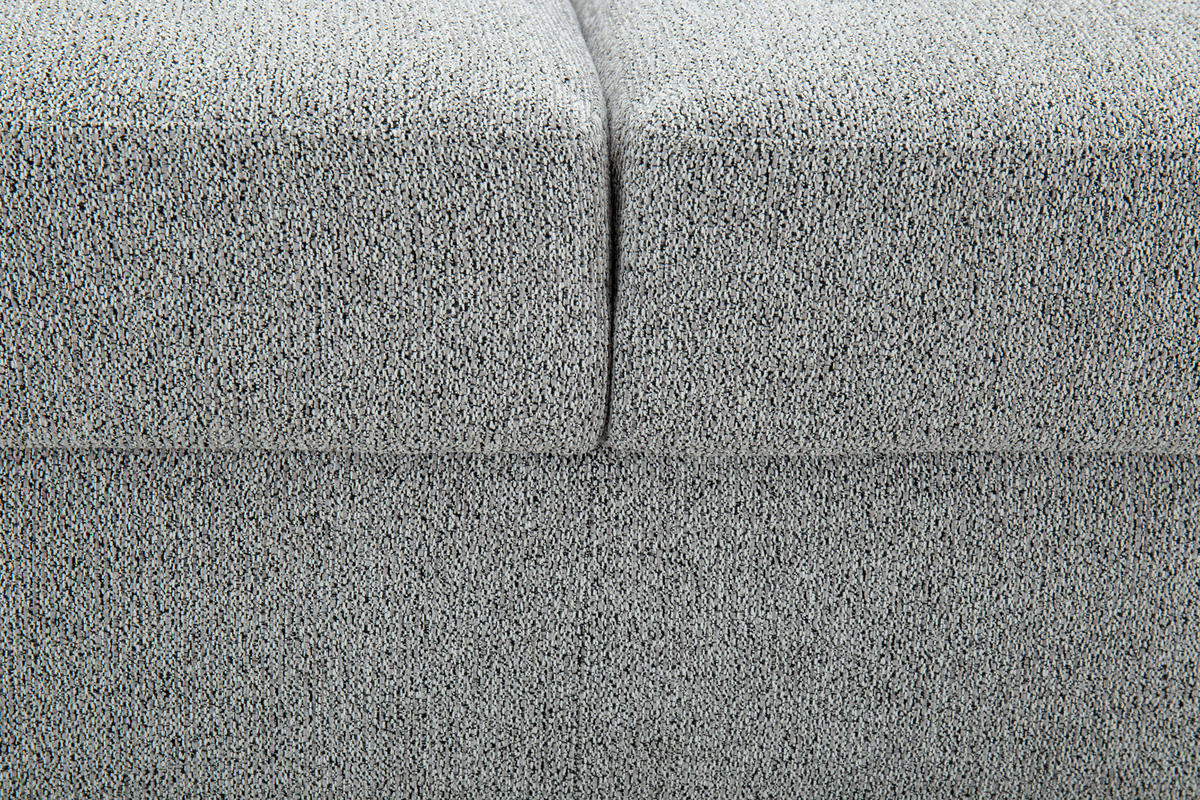 SCHLAFSOFA Leinenoptik Hellgrau  - Hellgrau/Schwarz, Design, Holz/Textil (220,5/86/96cm) - Livetastic
