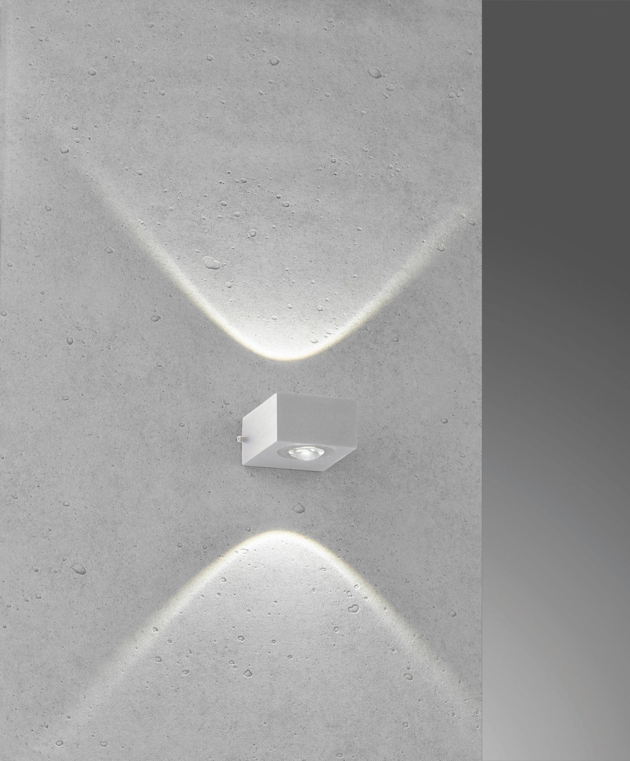 LED-WANDLEUCHTE Helsinki 5/8 cm   - Silberfarben, KONVENTIONELL, Glas/Metall (5/8cm) - Fischer & Honsel