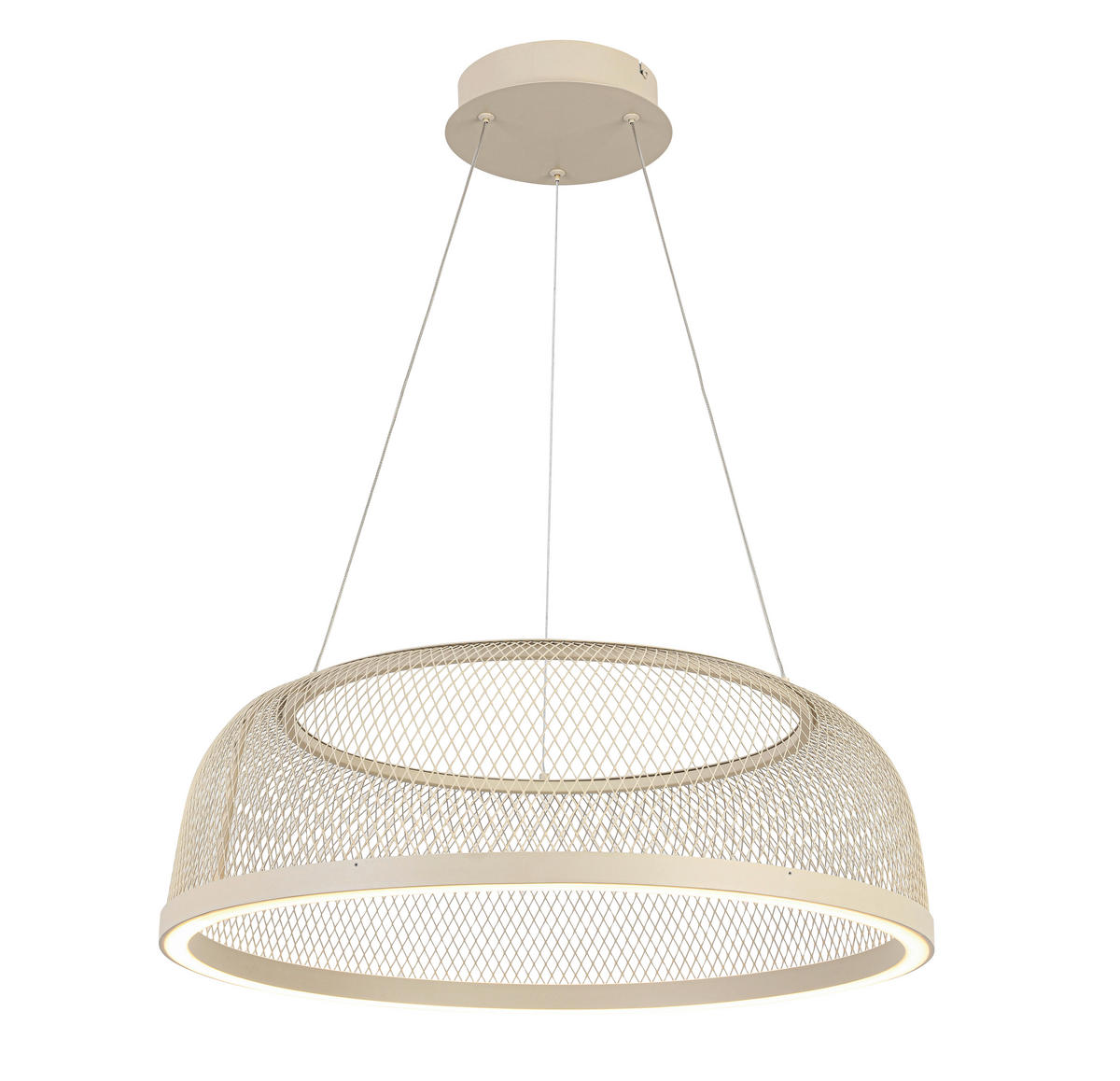 ZÁVĚSNÉ LED SVÍTIDLO, 60,5/175,5 cm  - pískové barvy, Design, kov/plast (60,5/175,5cm) - Novel