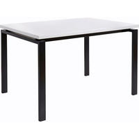 ESSTISCH in Metall, Holzwerkstoff 120/75/90 cm  - Schwarz/Weiß, Design, Holzwerkstoff/Metall (120/75/90cm) - MID.YOU
