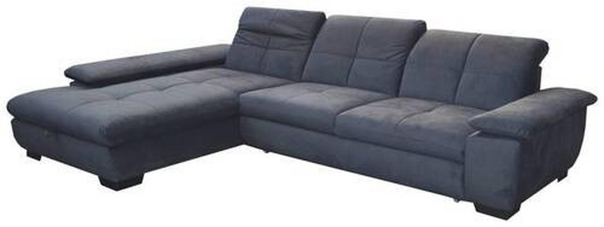 SEDEŽNA GARNITURA, velur siva  - črna/siva, Design, tekstil (204/297cm) - Xora