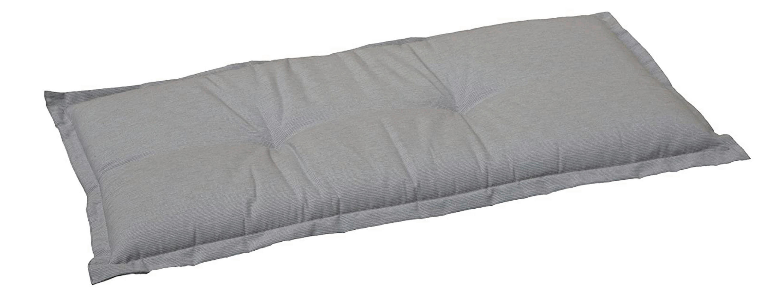 BANKAUFLAGE meliert  - Hellgrau, Basics, Textil (145/45/7cm) - Gardenson