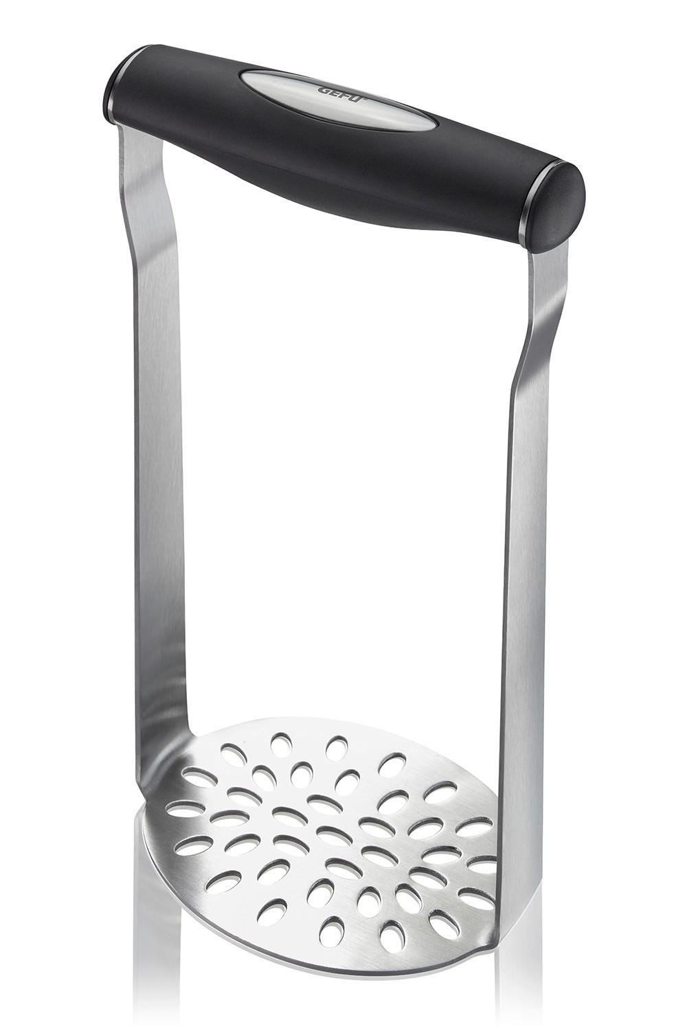 KARTOFFELSTAMPFER TIMBRA  - Edelstahlfarben/Schwarz, Basics, Kunststoff/Metall (11,9/19,2/7,4cm) - Gefu