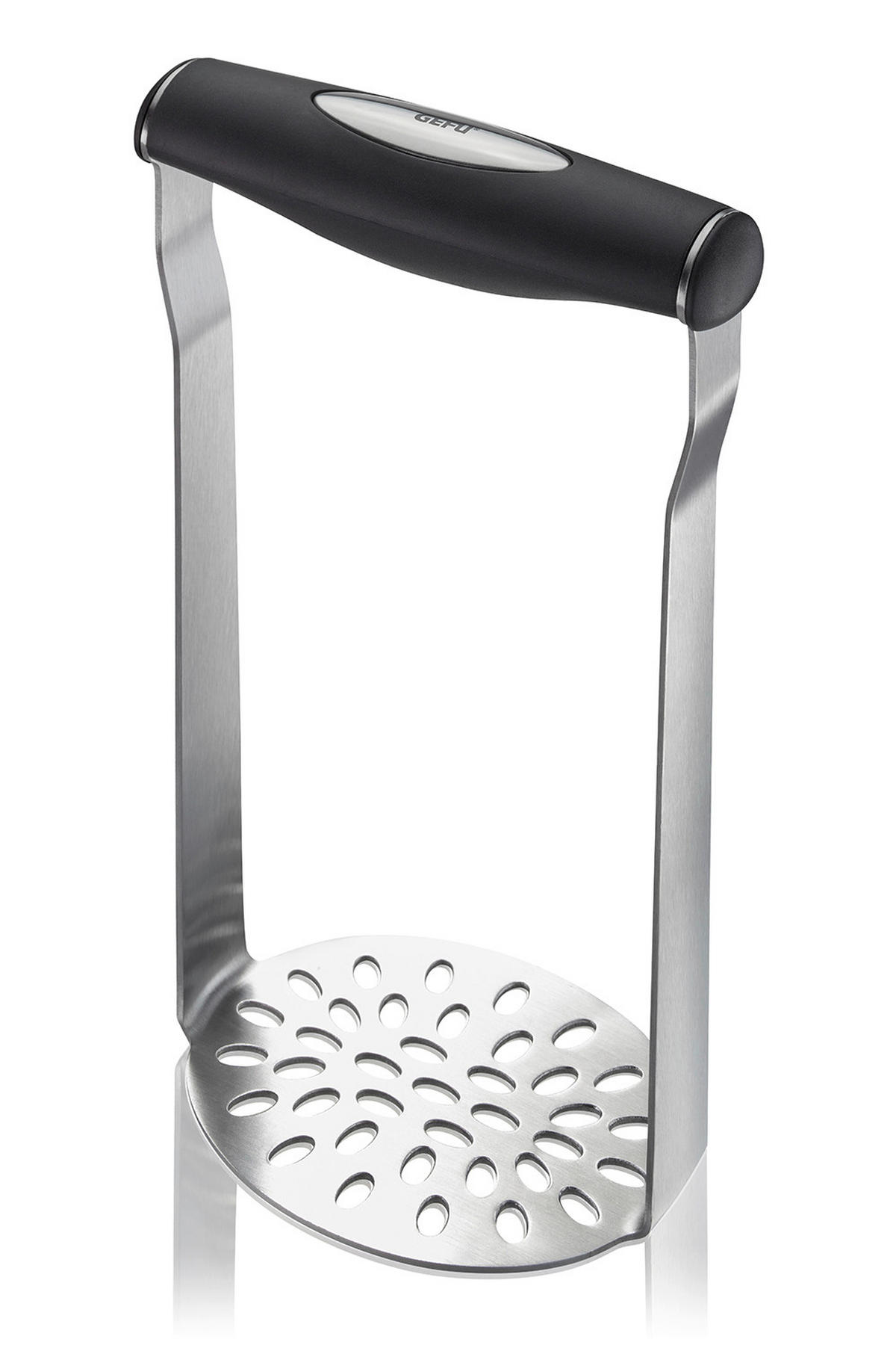 KARTOFFELSTAMPFER TIMBRA  - Edelstahlfarben/Schwarz, Basics, Kunststoff/Metall (11,9/19,2/7,4cm) - Gefu