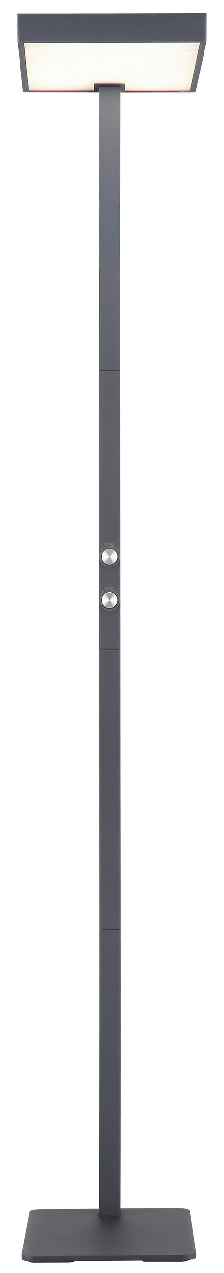 LED-STEHLEUCHTE 40/28/184,8 cm    - Klar/Silberfarben, Design, Kunststoff/Metall (40/28/184,8cm) - Globo