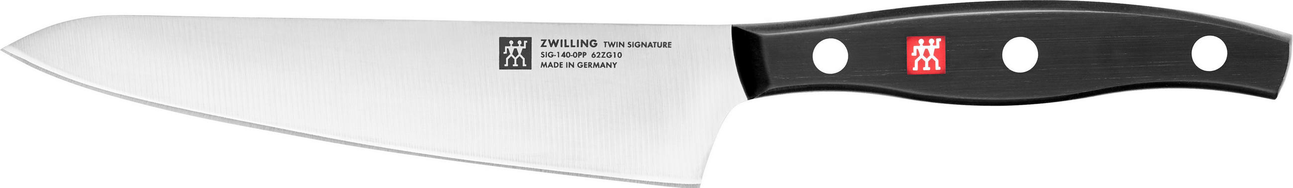 KOCHMESSER Signature  - Edelstahlfarben/Schwarz, Basics, Kunststoff/Metall (37,5/8,5/2,8cm) - Zwilling