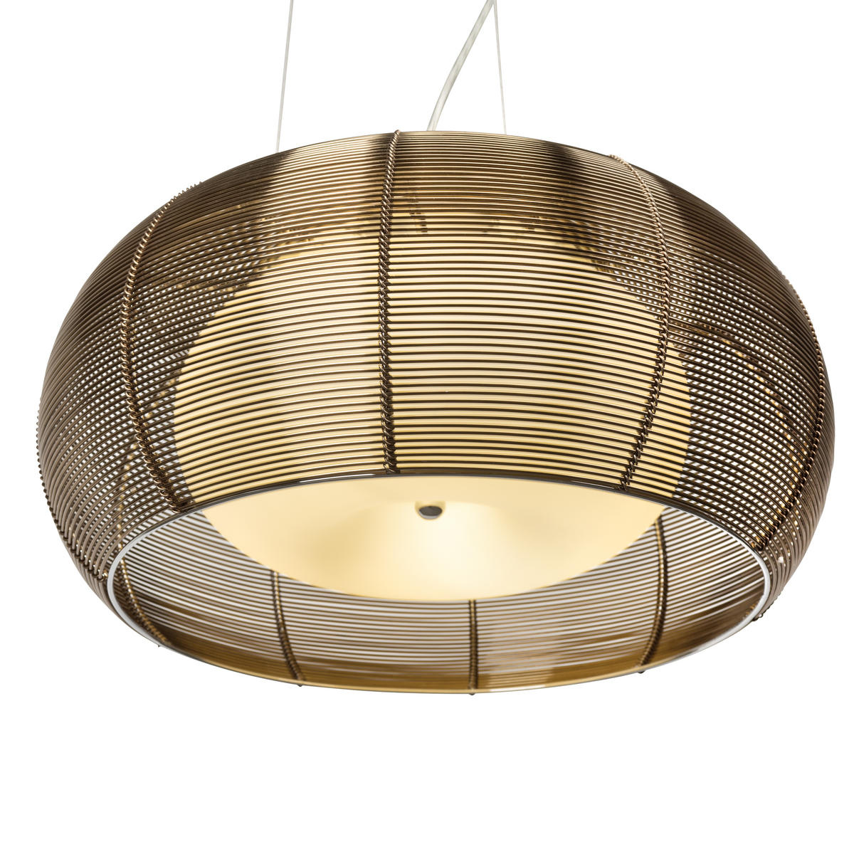 HÄNGELEUCHTE 40/122 cm  - Chromfarben/Bronzefarben, Design, Glas/Metall (40/122cm)