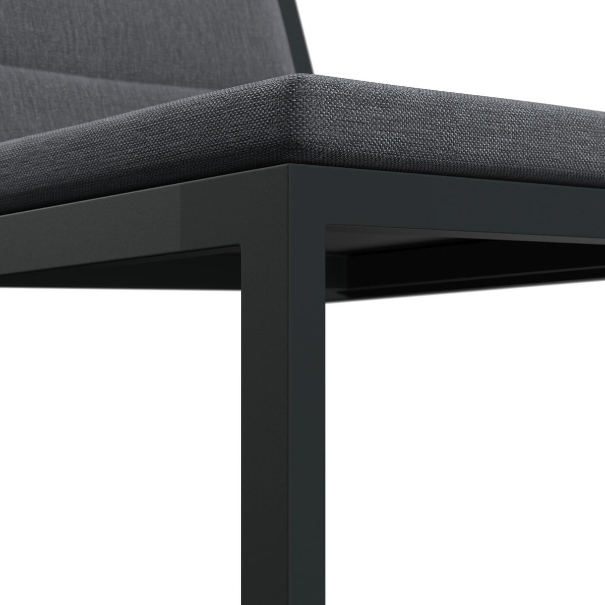 LOUNGESESSEL  - Anthrazit/Grau, MODERN, Textil/Metall (50/82/62cm) - Amatio