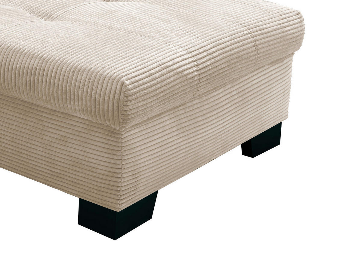 KUTNA GARNITURA tekstil  bež   - sivo-smeđa/bež, Design, tekstil/drvo (250/190cm) - MID.YOU