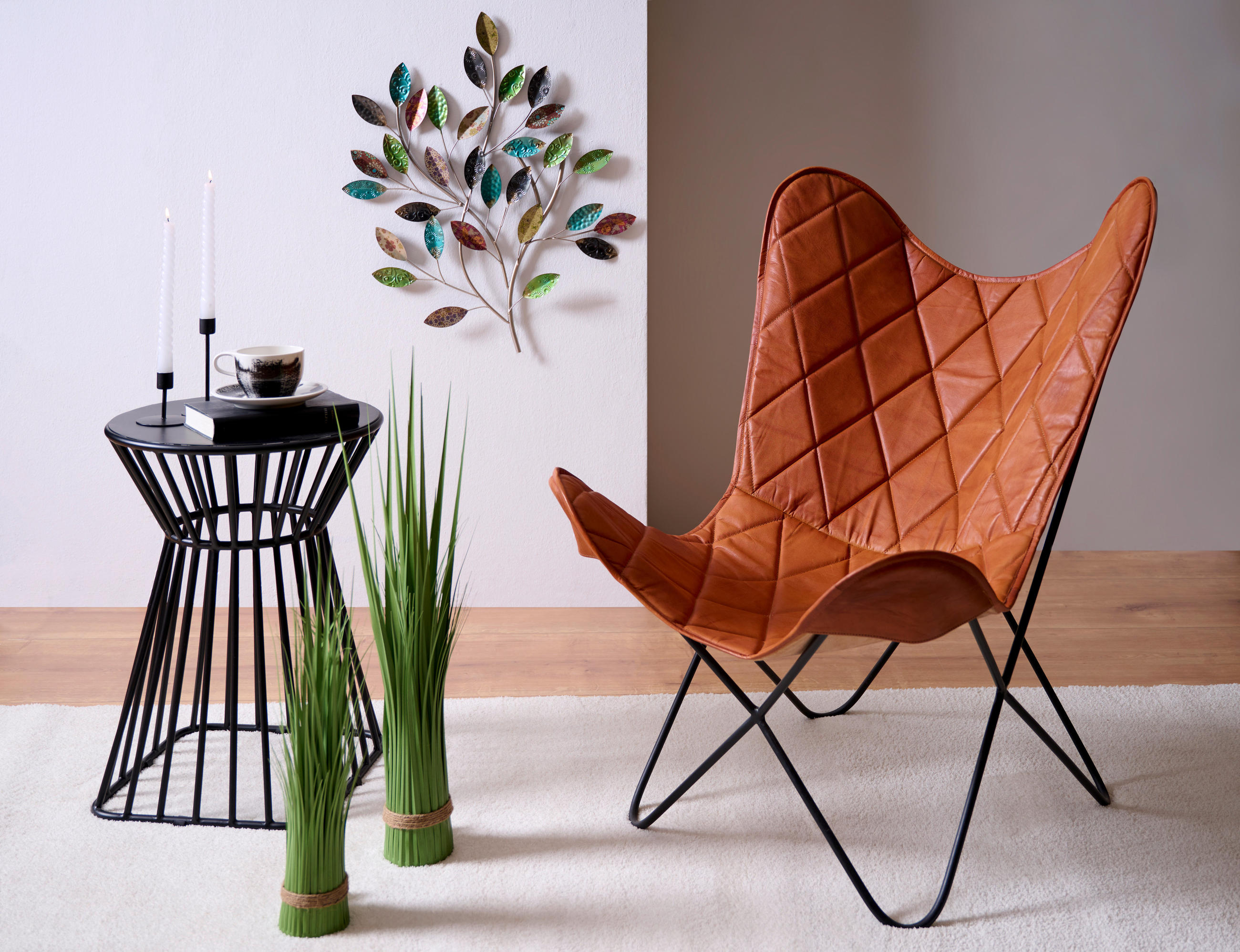 DEKORAČNÍ TRÁVA, 70 cm - zelená, Basics, kov/plast (70cm) - Ambia Home