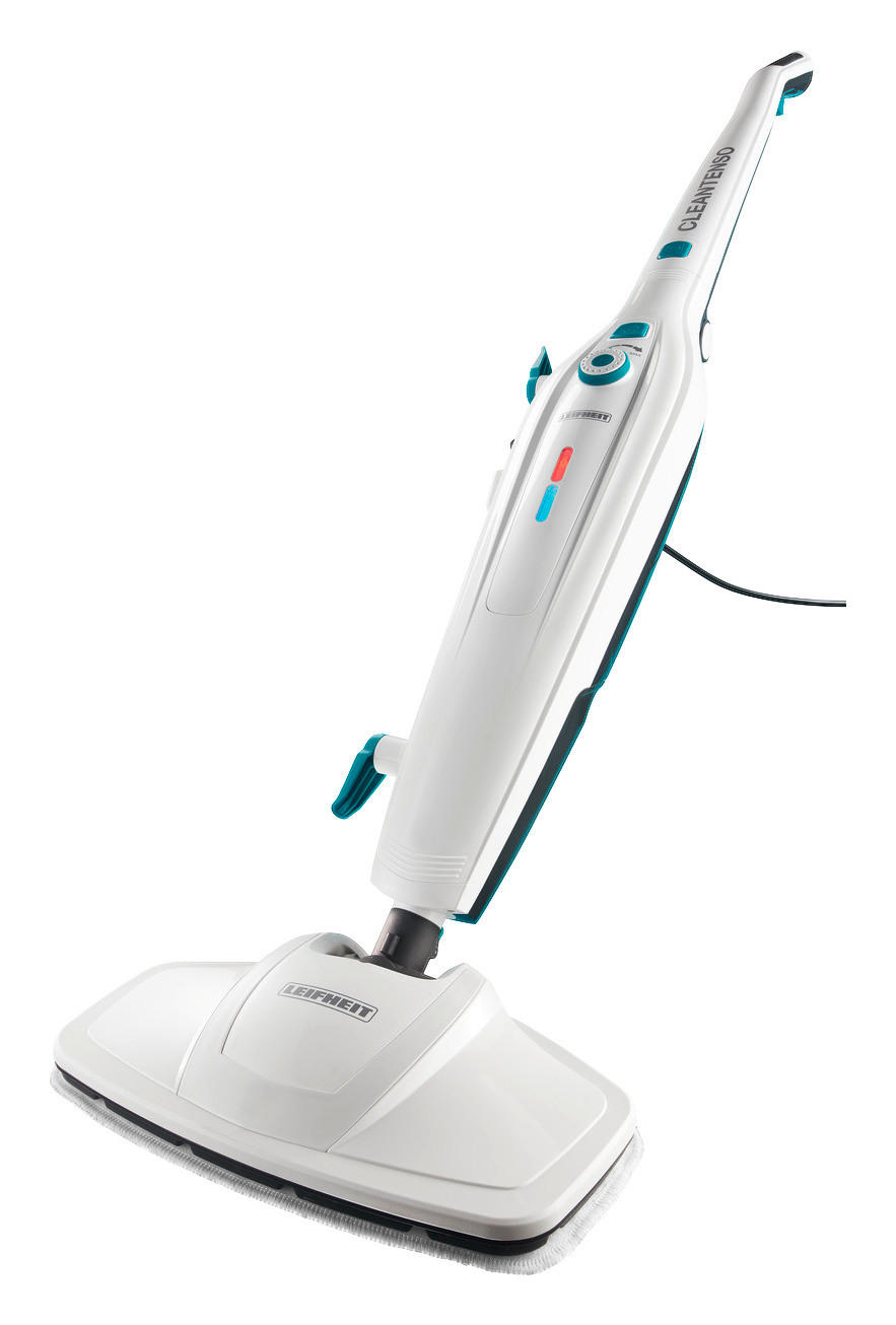DAMPFREINIGER CLEAN TENSO - Türkis/Weiß, KONVENTIONELL, Kunststoff (27,5/25,6/64cm) - Leifheit