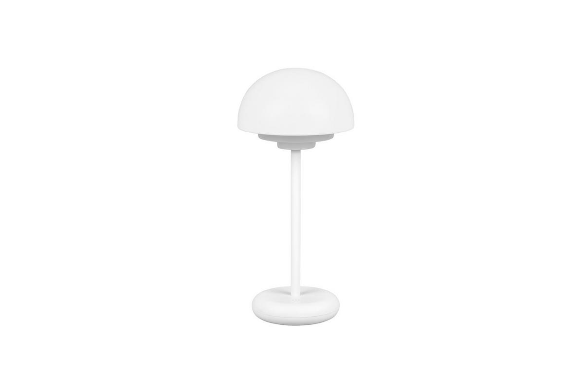 AKKU-TISCHLEUCHTE - Weiss, Konventionell, Kunststoff (13,5/30cm)