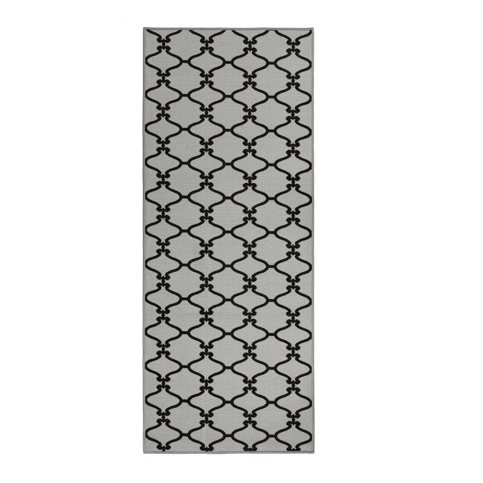 LÄUFER 80/150 cm Drogheda  - Grau, Design, Kunststoff/Textil (80/150cm) - Novel
