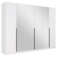 DREHTÜRENSCHRANK Weiss  - Weiss, Modern, Holzwerkstoff/Metall (271/210/54cm) - Rauch Möbel
