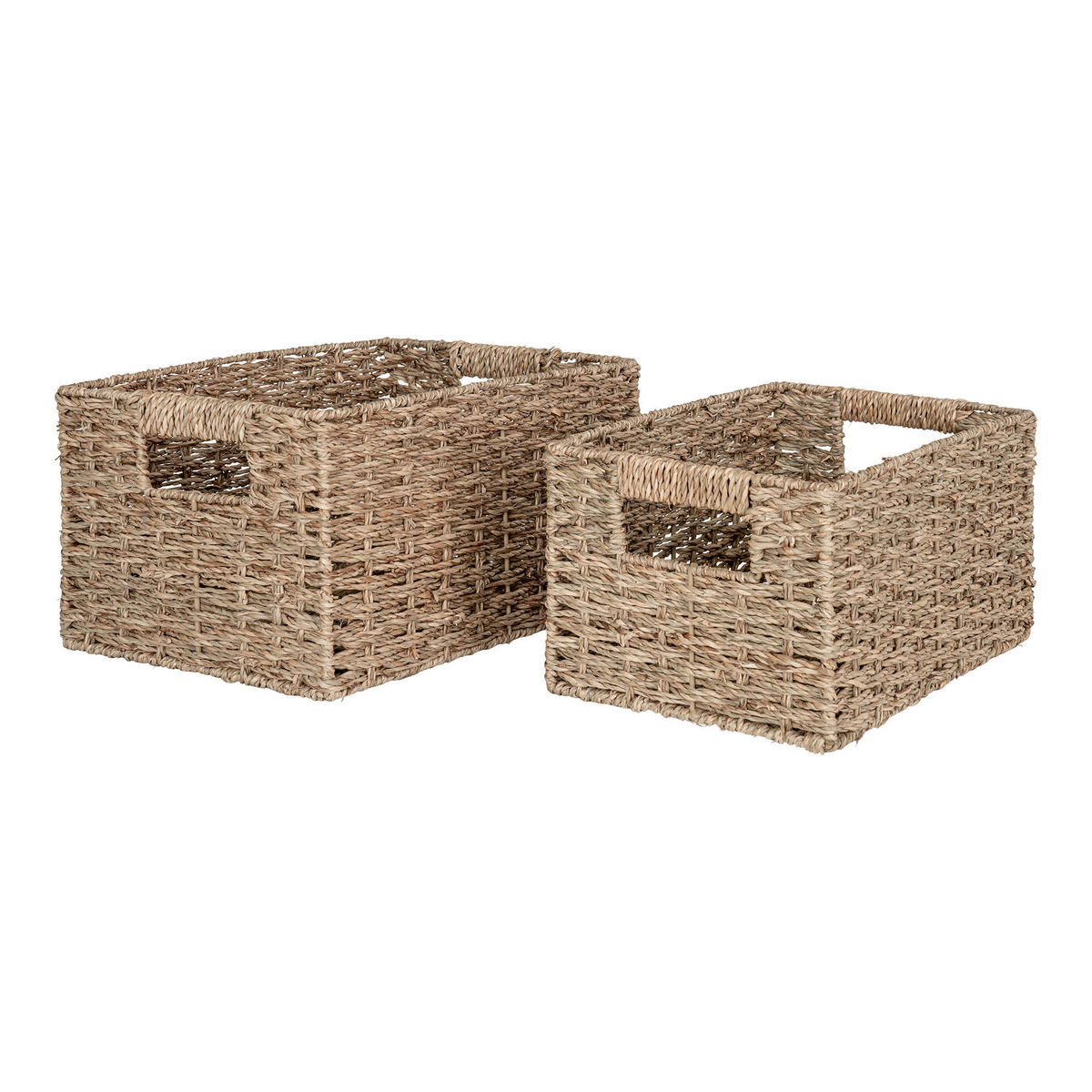 KORBSET  - Hellbraun, Design, Holz (30/20/16cm)